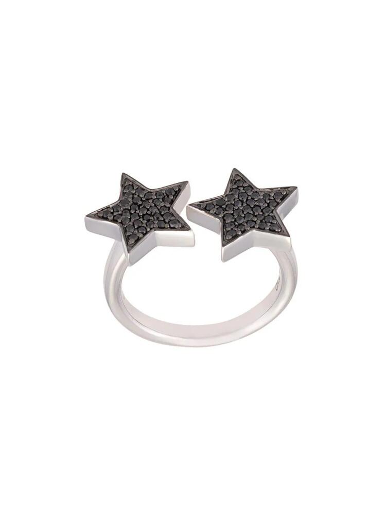 ALINKA 'Stasia' diamond double star ring - Metallic Cover