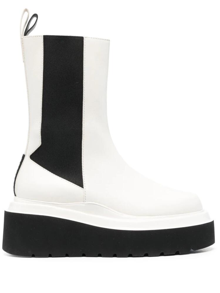 3juin two-tone wedge Chelsea boots - White Cover