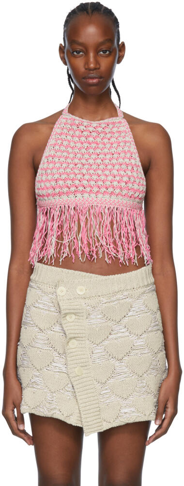 Marco Rambaldi SSENSE Exclusive Pink Cotton Tank Top Cover