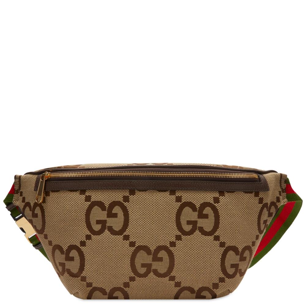 Gucci Men's GG Jumbo Waist Bag in Camel Cover