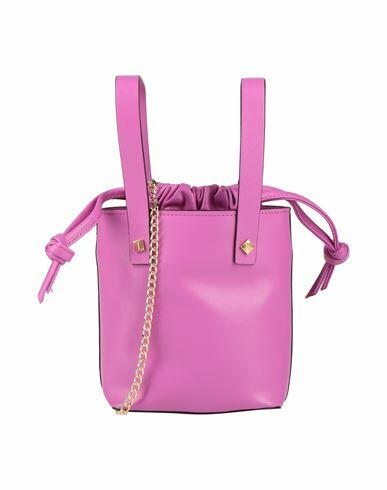 Visone Woman Handbag Mauve Soft Leather Cover