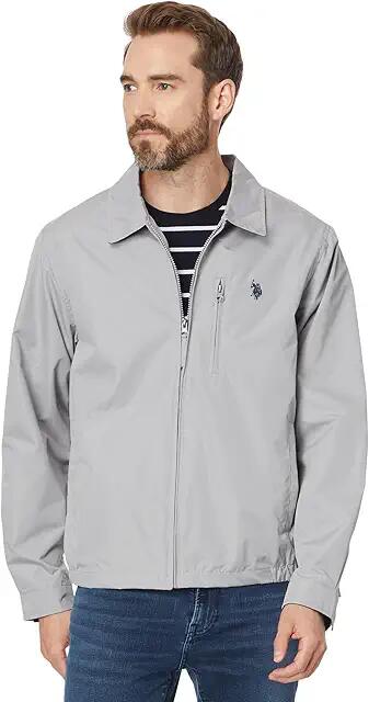 U.S. POLO ASSN. Micro Golf Jacket (Vapor Grey) Men's Jacket Cover