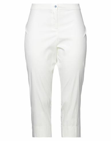 Diana Gallesi Woman Pants White Cotton, Polyamide, Elastane Cover