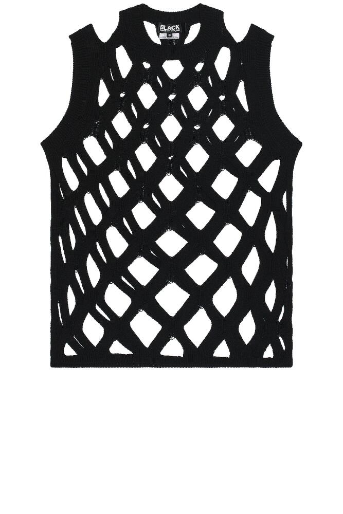 COMME des GARCONS BLACK Mesh Tank in Black Cover