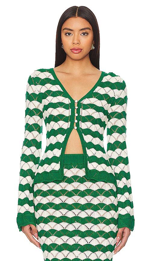 MISA Los Angeles Nelly Top in Green Cover