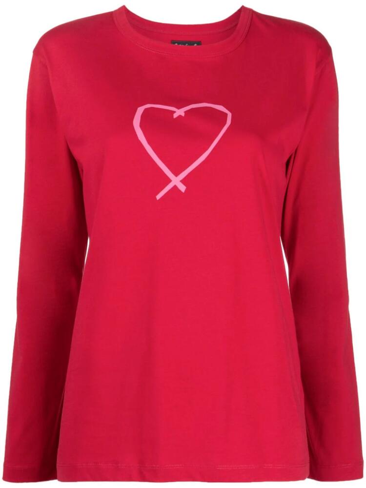 agnès b. Sarajevo Heart cotton T-shirt - Red Cover