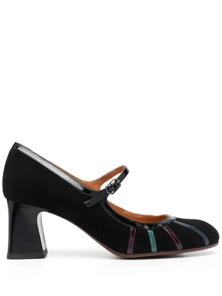 Chie Mihara Aguta 70mm suede pumps - Black Cover