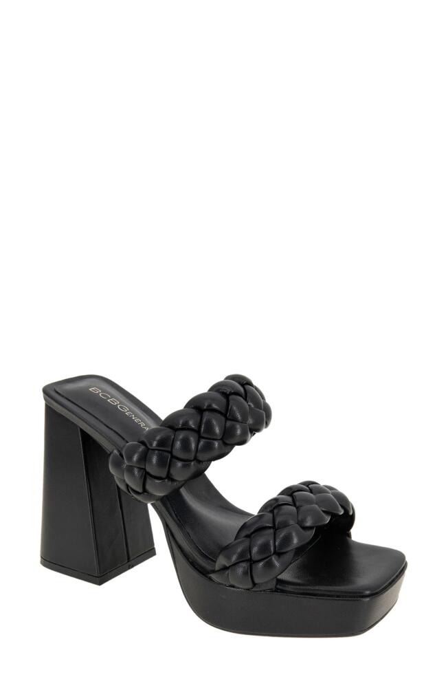 bcbg Gemma Platform Slide Sandal in Black Cover