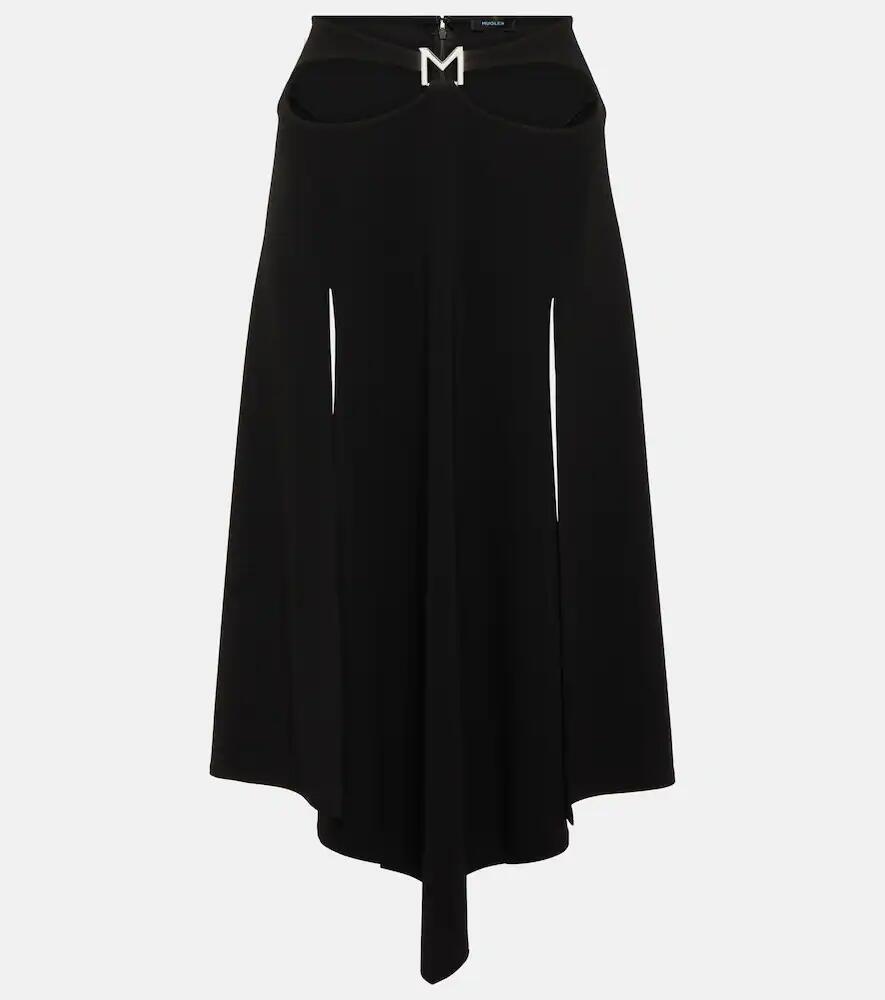 Mugler Logo asymmetric midi skirt Cover