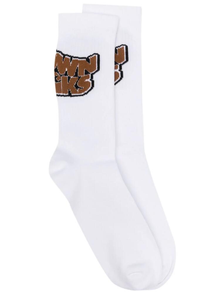 Carhartt WIP Brown Ducks socks - White Cover