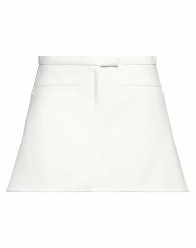 Courreges Woman Mini skirt Ivory Viscose, Polyamide, Virgin Wool, Elastane Cover