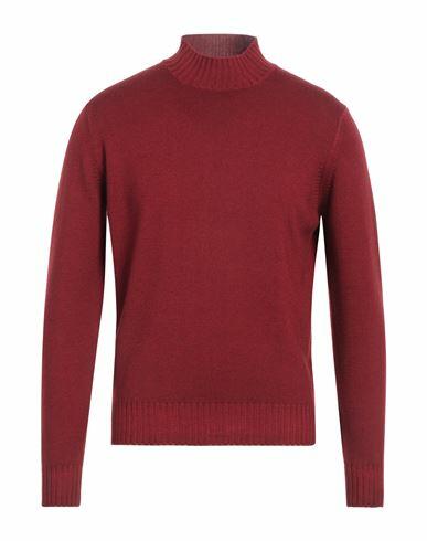 Filippo De Laurentiis Man Turtleneck Brick red Merino Wool Cover