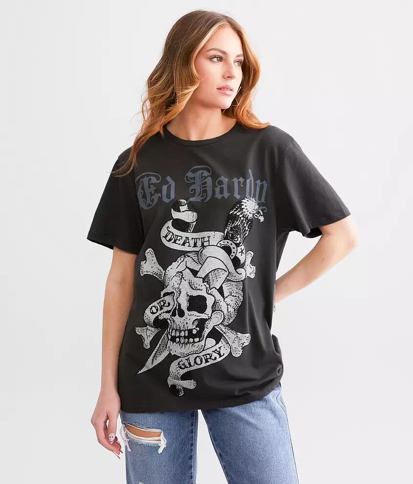 Ed Hardy Skull Rhinestone T-Shirt Cover