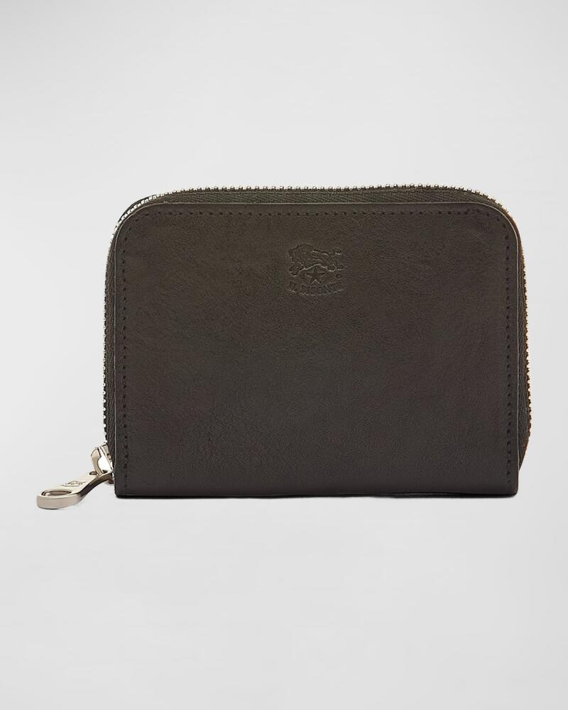 Il Bisonte Men's Cestello Small Leather Zip-Around Wallet Cover