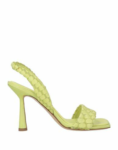 Aldo Castagna Woman Sandals Green Soft Leather Cover