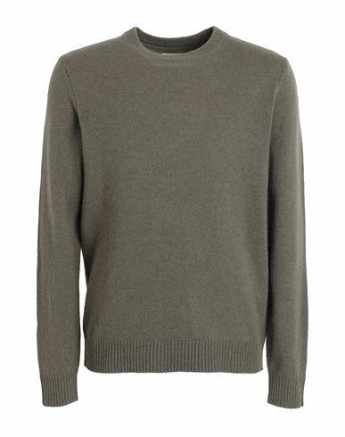 Jack & Jones Man Sweater Military green Lambswool Cover