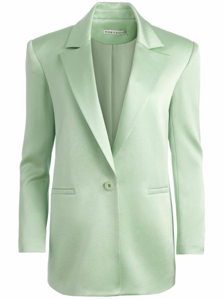 alice + olivia Denny single-breasted blazer - Green Cover