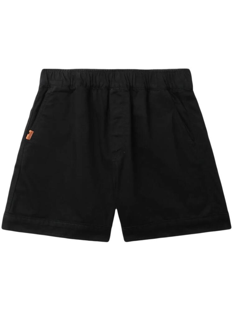 CHOCOOLATE logo-patch cotton shorts - Black Cover