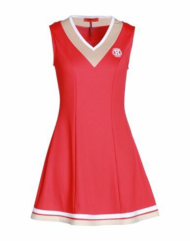 Max & co. With Superga Woman Mini dress Red Polyester, Elastane Cover