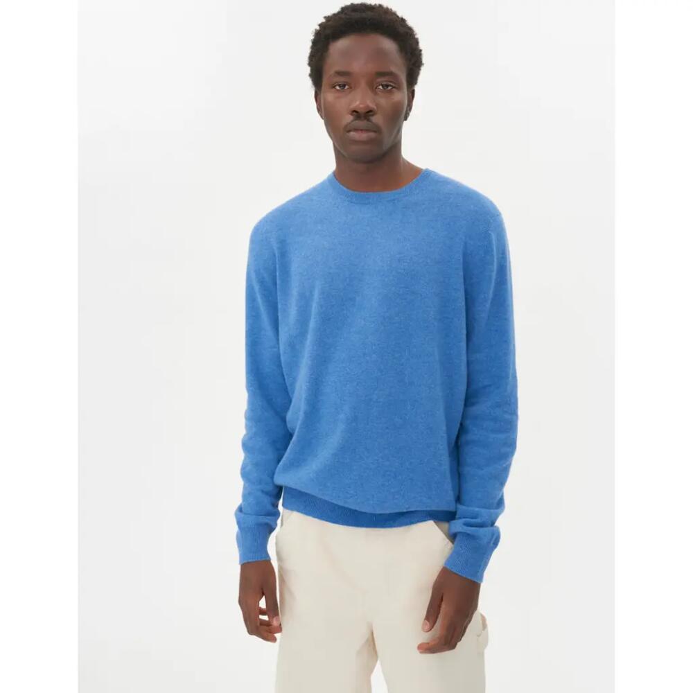 Gobi Cashmere Crew Neck Sweater in Blue Cover