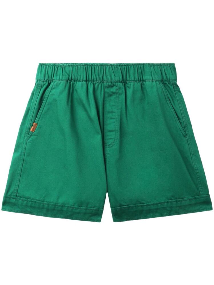 CHOCOOLATE logo-patch cotton shorts - Green Cover