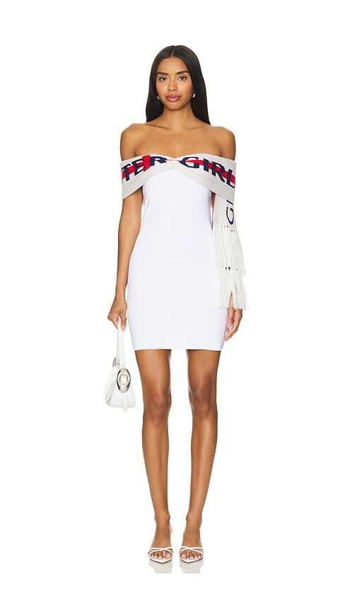 Poster Girl Coach Mini Dress in White Cover