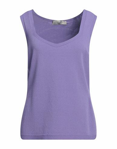 D. exterior Woman Top Purple Viscose, Polyester Cover