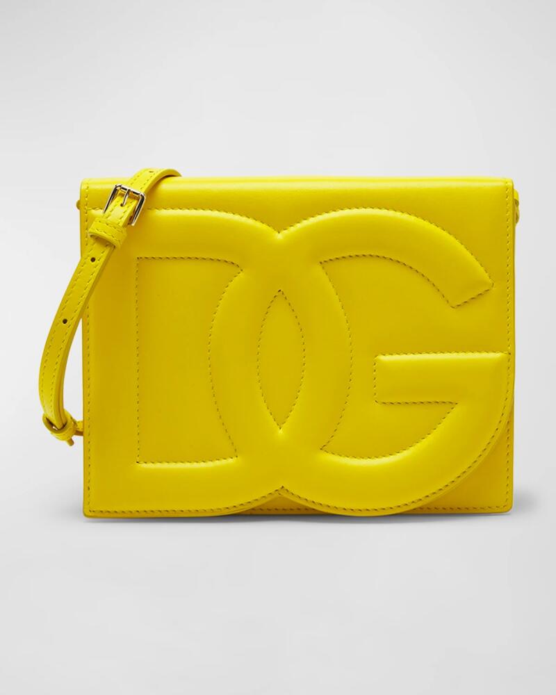 Dolce & Gabbana DG Logo Flap Leather Shoulder Bag Cover