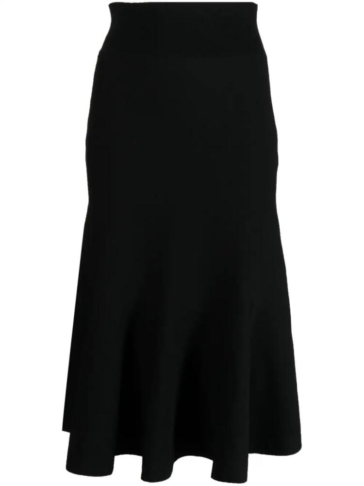 Stella McCartney fluted knitted skirt - Black Cover