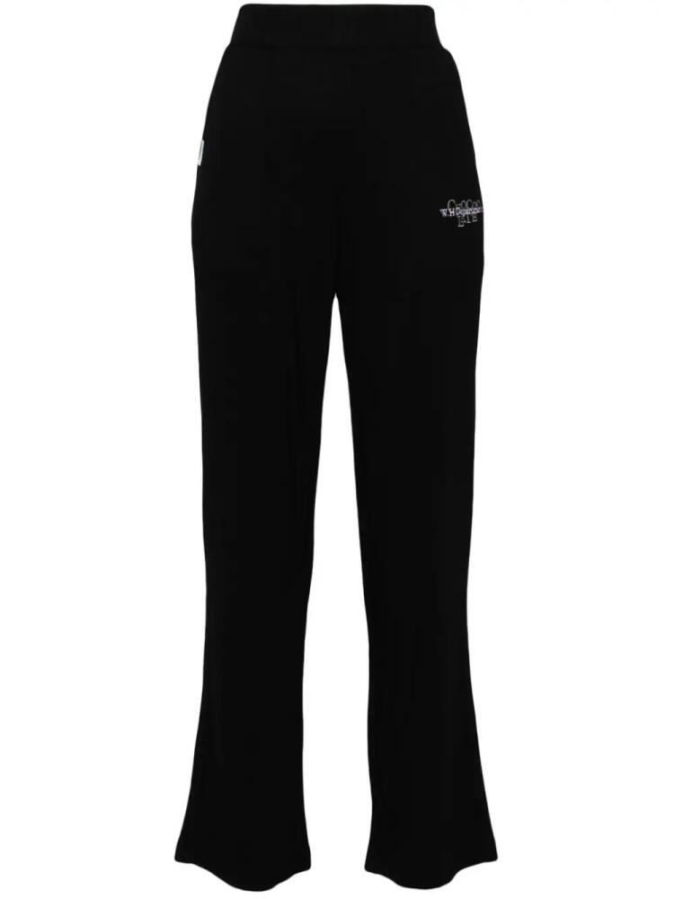 CHOCOOLATE logo-embroidered flared trousers - Black Cover