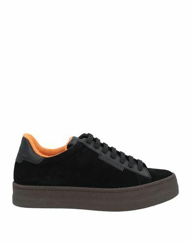 Emporio Armani Man Sneakers Black Leather Cover