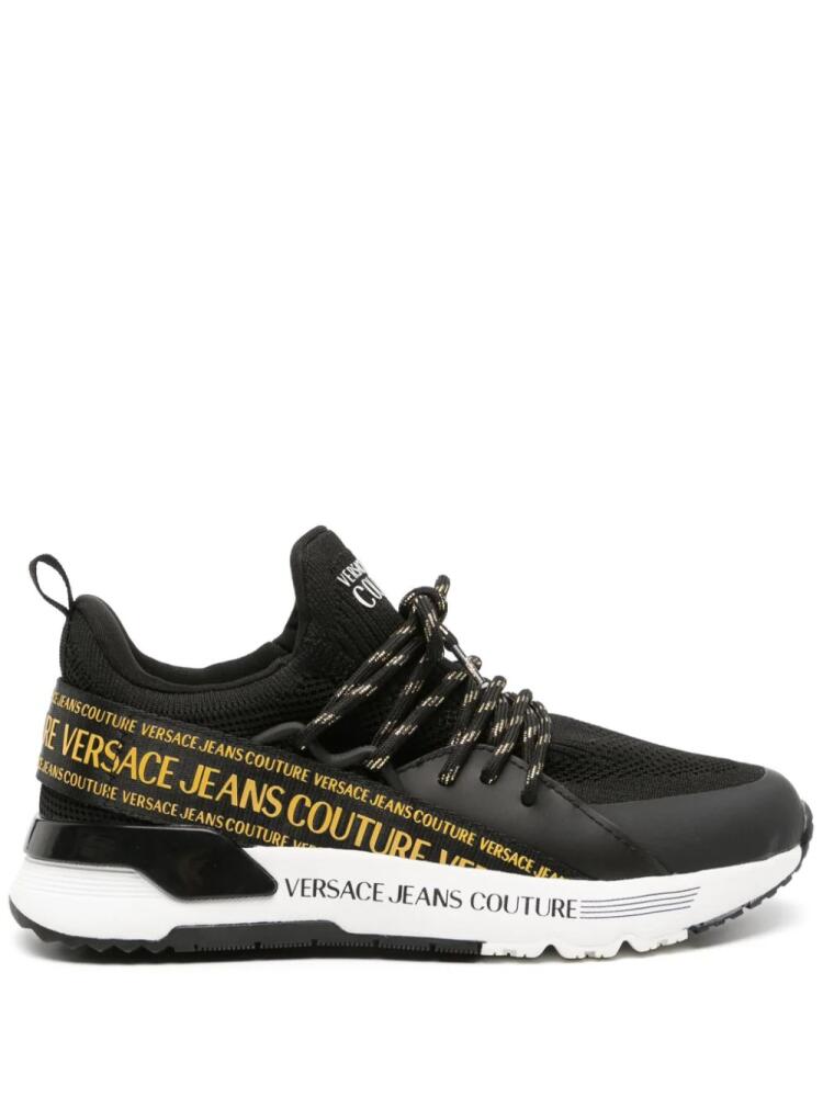 Versace Jeans Couture Dynamic logo-strap sneakers - Black Cover