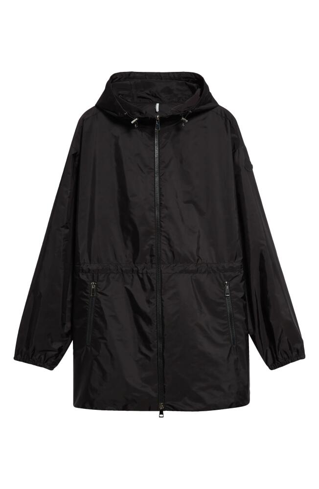 Moncler Wete Boxy Hooded Windbreaker in Black Cover