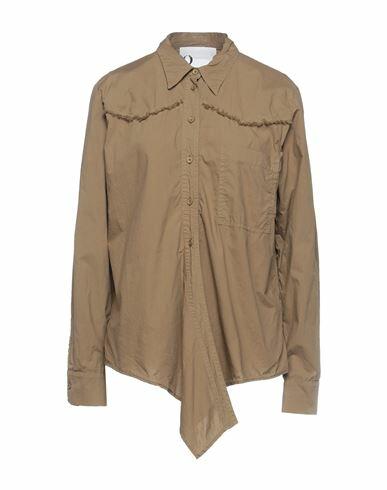 8pm Woman Shirt Khaki Cotton Cover