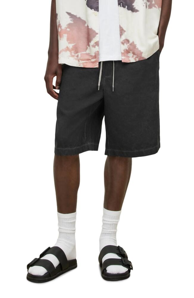 AllSaints Montara Shorts in Washed Black Cover