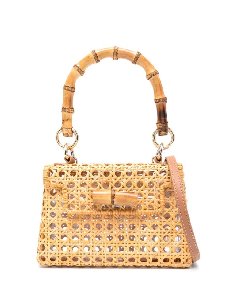 SERPUI Abigail woven-wicker bag - Neutrals Cover