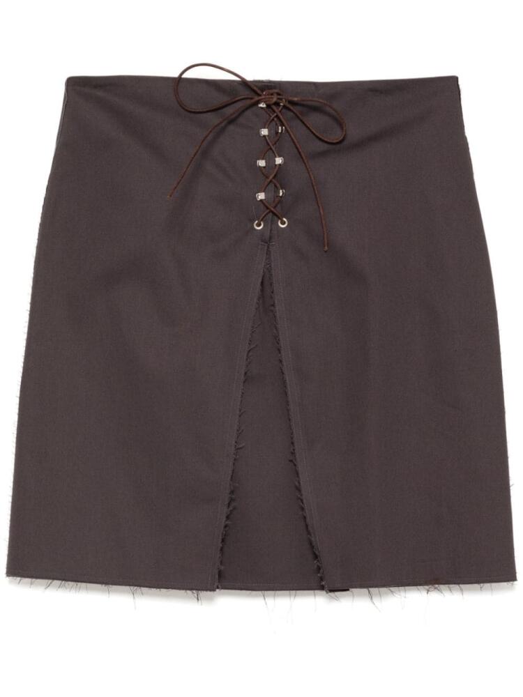 OUR LEGACY mini hook skirt - Grey Cover