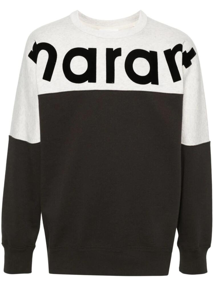 MARANT Howley logo-intarsia sweatshirt - Black Cover