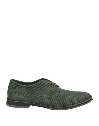 Pantanetti Woman Lace-up shoes Green Leather Cover