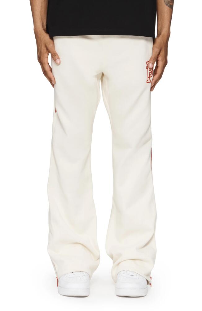 PURPLE BRAND MWT Fleece Flare Sweatpants in Off White Cover