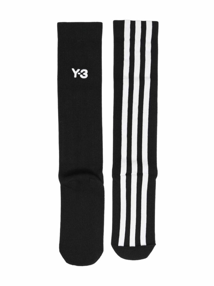 Y-3 3-stripe logo socks - Black Cover