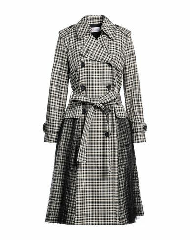 Red Valentino Woman Overcoat & Trench Coat Black Cotton, Acetate Cover