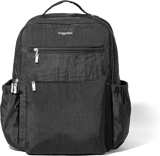 Baggallini Tribeca Expandable Laptop Backpack (Black) Backpack Bags Cover