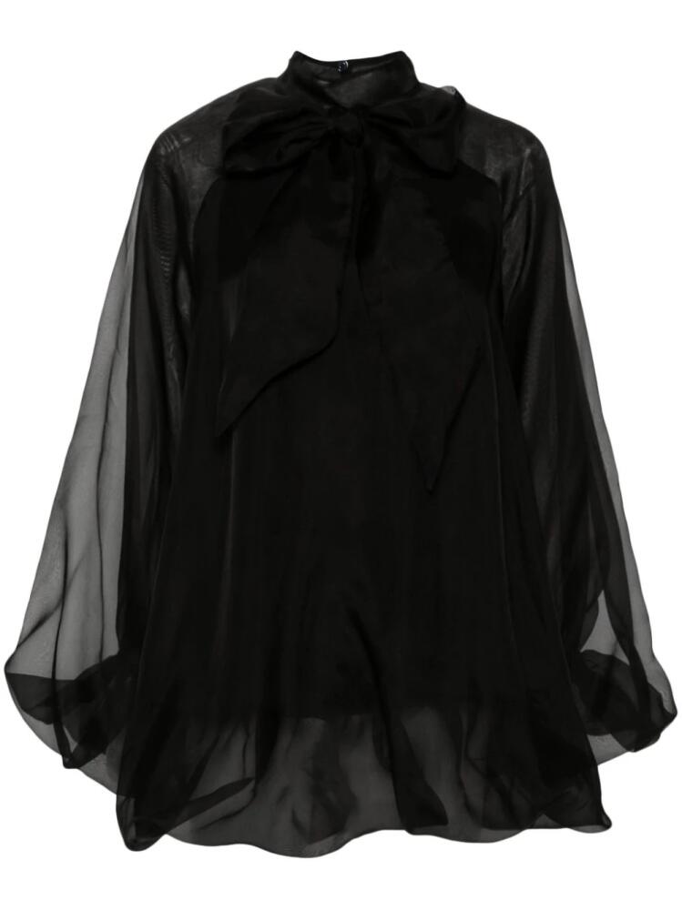 Genny puffball mini dress - Black Cover