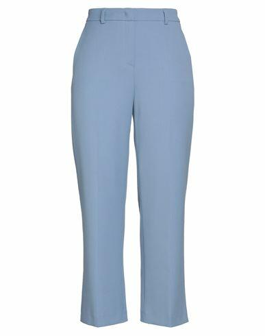 Seductive Woman Pants Pastel blue Polyester, Viscose, Elastane Cover