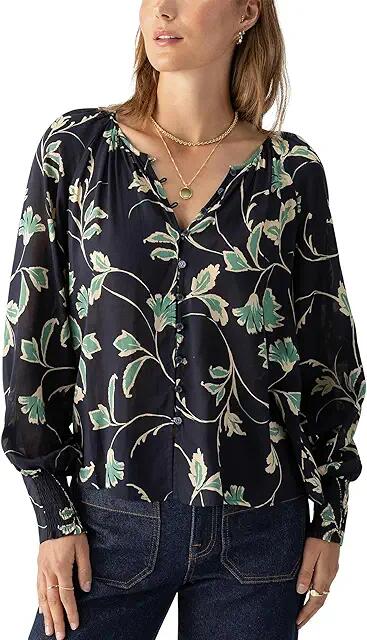 Sanctuary Garden Blouse (Evergreen) Women's Clothing Cover