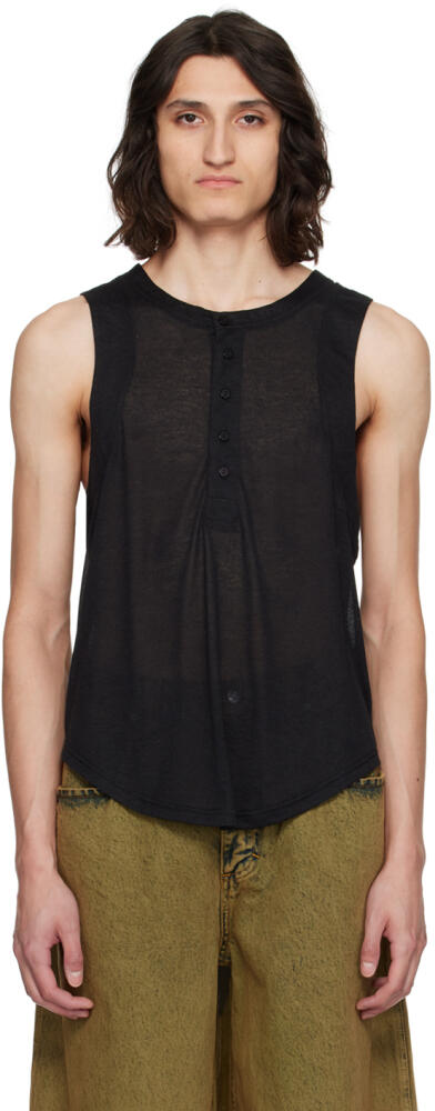 Eckhaus Latta Black Cassius Tank Top Cover