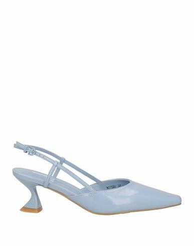 Jeannot Woman Pumps Sky blue Leather Cover