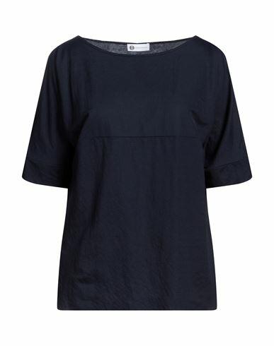 Diana Gallesi Woman T-shirt Midnight blue Viscose, Polyamide Cover