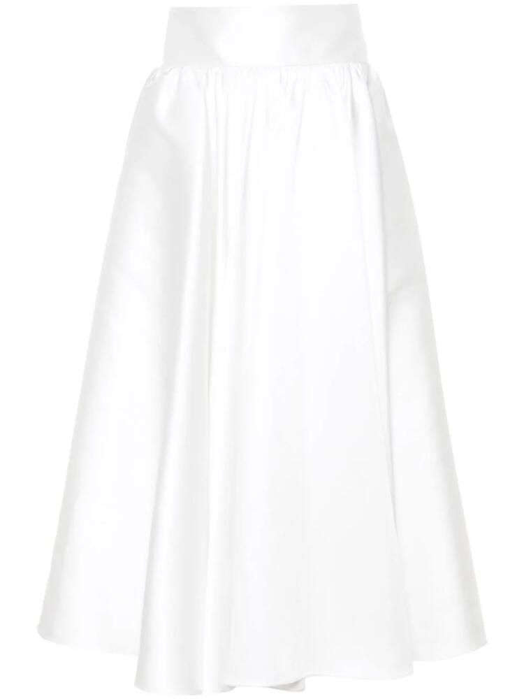 Blanca Vita pleated maxi skirt - White Cover